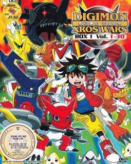 Anime Digimon Xros Wars (TV 1   54end) 2 Box DVD  