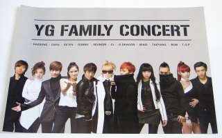2010 YG FAMILY Concert Making Book OFFICIAL Poster  