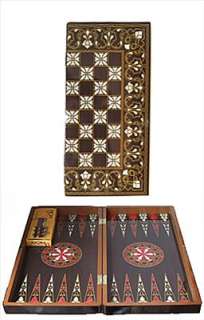 YENIGUN TURKISH design Backgammon Board w/ pieces&dice  