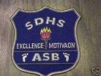 SDHS PATCH,EXCLLENCE MOTIVATION,ASB VINTAGE PATCH,  