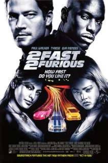 FAST AND FURIOUS 2   D/S 27x40 movie poster EVA MENDES  