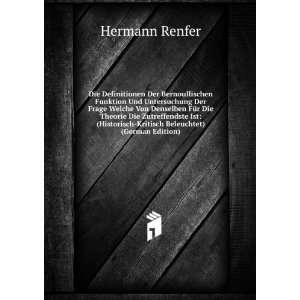    Kritisch Beleuchtet) (German Edition) Hermann Renfer Books