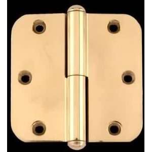   Hinges, Solid Brass 3.5x3.5 Radius LOL Button Tip Hinge 92129/92176