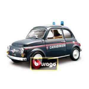   2011 Security Team 121 Scale Blue Fiat 500 Carabinieri Toys & Games