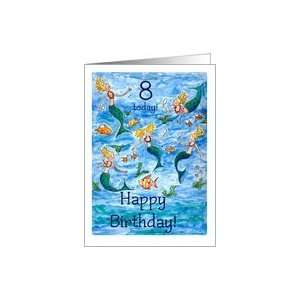 Mermaids 8h Birthday Card Card Toys & Games