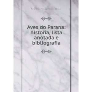  Aves do Parana historia, lista anotada e bibliografia 