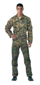 2910 NEW WOODLAND DIGITAL CAMO AIR FORCE STYLE FLIGHTSUIT SMALL   2XL 