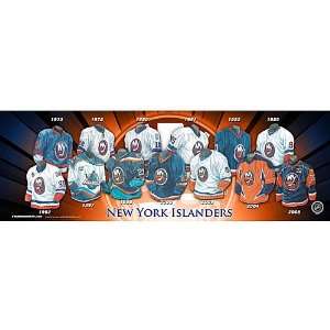 Frameworth New York Islanders 10x30 Jersey Evolution Plaque  