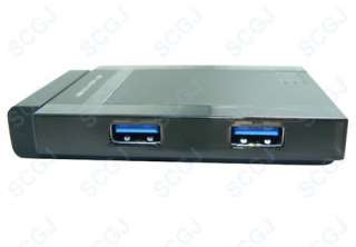 Mini USB 3.0 4 Port Hub Hi Speed 5Gbps +Power Adapter + Cable  