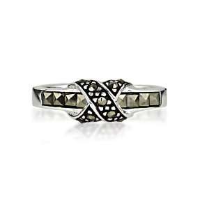  Marcasite Hugs Ring Jewelry