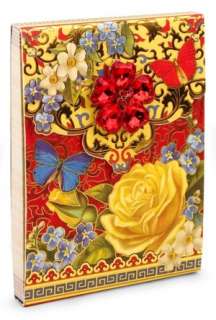 Rose & Butterfly Brooch Magnetic Note Pad with Foil