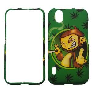   POT SMOKING MONKEY FLIP OFF COVER CASE Cell Phones & Accessories