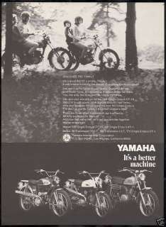 1969 Yamaha Motorcycle Enduro Trailmaster Photo Ad  