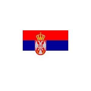  Serbia Flag with Seal, 4 x 6, Outdoor, Nylon Sports 
