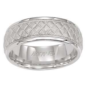  ARTCARVED ASCOT Womens 14k White Gold Heritage Collection 