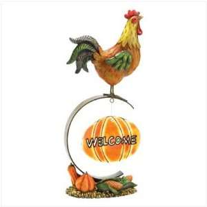  RURAL ROOSTER WELCOME SIGN Patio, Lawn & Garden