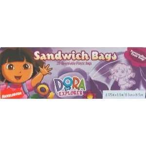  20 Dora the Explorer Sandwich Bags