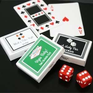  A Lucky Pair Vegas Themed Personalized Gum Boxes   Baby 