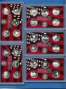 1992 through 2011 Silver Proof Quarter Set   73 COINS  