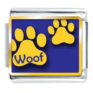  Animal Photo Dog Woof Paw Prints Italian Charms Bracelet 