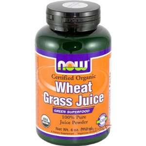  Now Wheat Grass Juice Powder, Organic, 113 Gram Health 