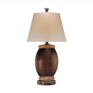  Brown Woodgrain Table Lamp