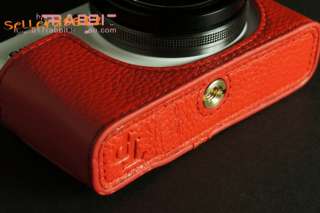 Real leather case bag for Olympus XZ1 XZ 1 camera black  