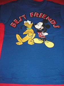 XXS blue Pluto & Mickey Best Friends Tee NWT Disney  