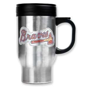 Atlanta Braves 16oz Stainless Steel Travel Mug