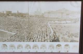 Rare 1925 Pittsburgh Pirates World Series 55 Panorama Framed Photo 