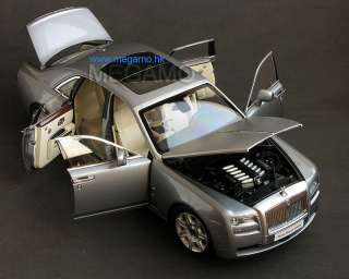 18 Kyosho Rolls Royce Ghost H22 Silver 08801S + Phantom Black Free 