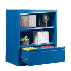  Sandusky BD10 361842 00 42 H Two Shelf Bookcase with File 