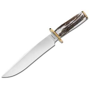  Boker El Toro Stag Handle Fixed Blade Knife Sports 