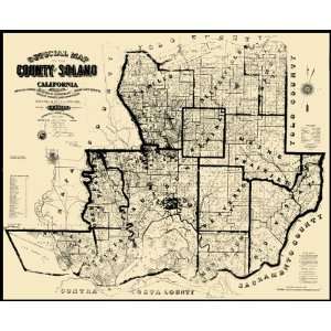  SOLANO COUNTY CALIFORNIA (CA) LANDOWNER MAP BY E.N. EAGER 