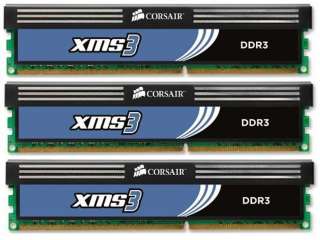 6GB Corsair XMS3 Memory (3X2GB) DDR3 1333 MHz Triple Channel RAM 
