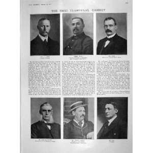  1907 TRANSVAAL SMUTS BOTHA RISSIK HULL SOLOMON VILLIERS 