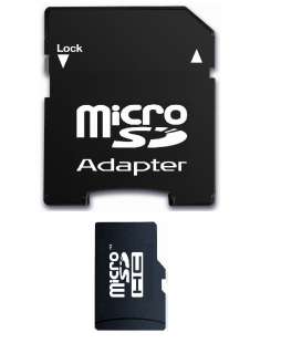 Brand New Branded 8GB Micro SDHC Memory Card and Full Size SD Adapter 
