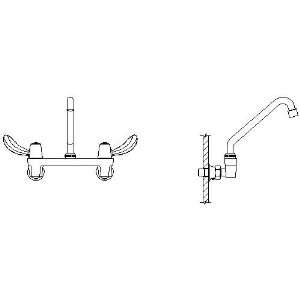 Delta Commercial 28C4432 28T Two Handle 8 Wall Mount Service Sink 