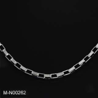 Men Stainless Steel Figaro, Heshe or Box Chain Necklace  