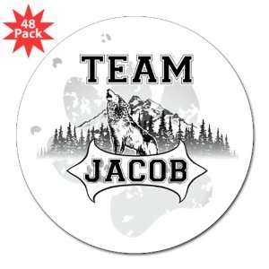   Lapel Sticker (48 Pack) Twilight Wolf Team Jacob 