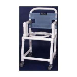 18 PVC Bedside Commode / Shower Chair Color / Seat / Footrest Royal 