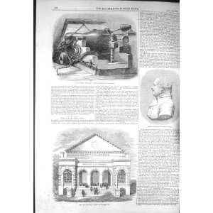   1856 GUN MERRIMAC SHIP HENRY CORT CORN EXCHANGE BOSTON