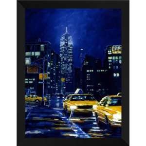  Peter Bradtke FRAMED Art 28x36 Empire State Building 