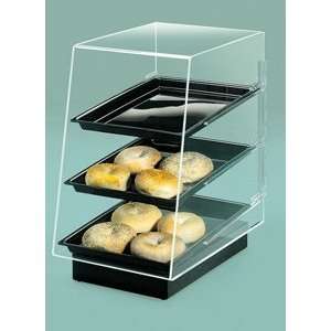 Cal Mil 816 Slant Front 3 Tray Bakery Display with Black 