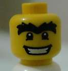 Lego Minifigure Minifig Head Happy Smile Unibrow H16