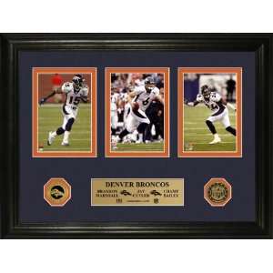  Denver Broncos Trio Photo Mint with Two 24KT Gold Minted 