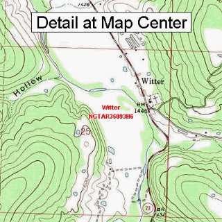  USGS Topographic Quadrangle Map   Witter, Arkansas (Folded 