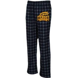 NCAA adidas George Mason Patriots Black Tailgate Flannel Pajama Pants