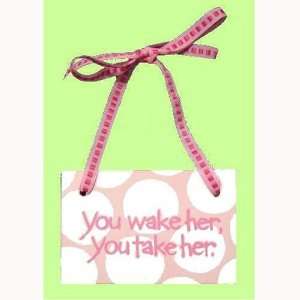  Door Hanger Wake Her   Rose By Ribbit Ribbit Kitchen 