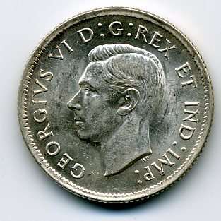 AU 1937 Canada 25 Cents KM 35  